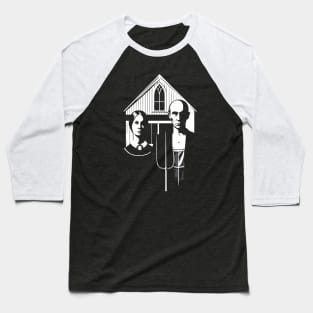 American Gothic Silhouette Version Baseball T-Shirt